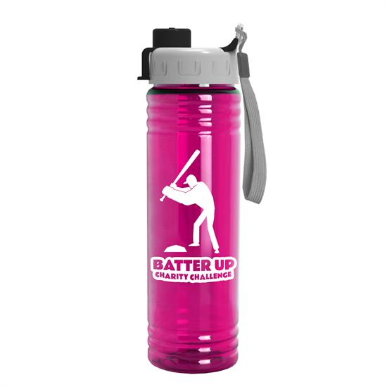 TB24Q - 24 oz. Slim Fit Water Bottles with Quick Snap Lid